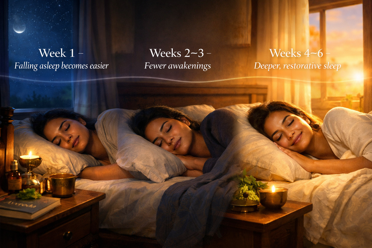 Ayurvedic sleep journey through time
